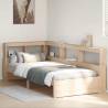  Bookcase Bed without Mattress 90x200 cm Solid Wood Pine Colour natural Size 90 x 200 cm 