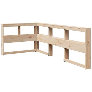 Bookcase Bed 90x200 cm - Solid Wood Pine | Hipomarket