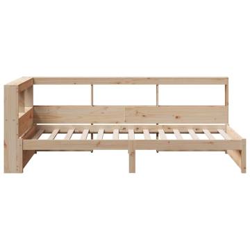 Bookcase Bed 90x200 cm - Solid Wood Pine | Hipomarket