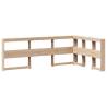 Bookcase Bed 120x190 cm - Solid Pine Space Saver