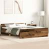  Bed Frame without Mattress Old Wood 120x200cm Engineered Wood Colour old wood Size 120 x 200 cm 