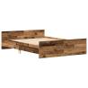 Old Wood Bed Frame 120x200cm - Engineered Wood | Hipo Market