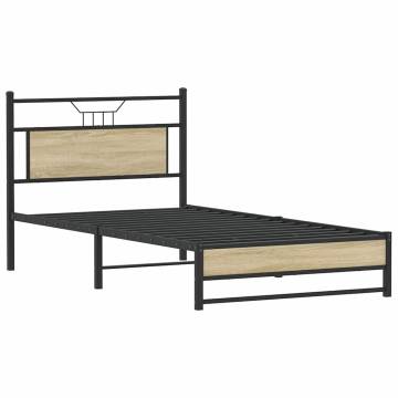 Sonoma Oak Bed Frame - Stylish & Durable | Hipo Market