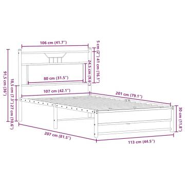 Sonoma Oak Bed Frame - Stylish & Durable | Hipo Market