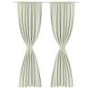 Cream Energy-saving Blackout Curtains - 2 Pcs Double Layer