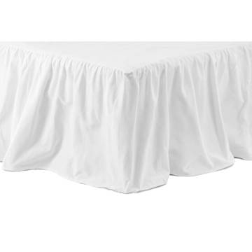 Venture Home Bedskirt Pixy 200x120 cm Cotton - Elegant White