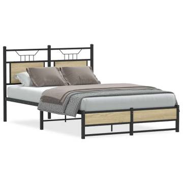 Sonoma Oak Bed Frame 120x190 cm | Stylish & Durable Design