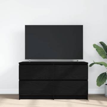 Stylish Black TV Cabinet - 100x35x54 cm | HipoMarket