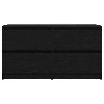 Stylish Black TV Cabinet - 100x35x54 cm | HipoMarket