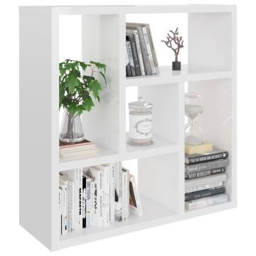 High Gloss White Wall Shelf | Modern & Stylish 45.1x16x45.1 cm