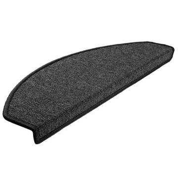 20 pcs Anthracite Stair Mats - Non-Slip & Washable | Hipomarket