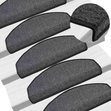 20 pcs Anthracite Stair Mats - Non-Slip & Washable | Hipomarket