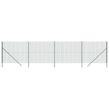 Wire Mesh Fence Green 1.8x10m Galvanised Steel - Durable & Secure