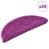  Stair Mats 20 pcs Violet 65x21x4 cm Colour violet Size 65 x 21 x 4 cm Quantity in Package 20 