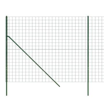 Wire Mesh Fence Green 1.8x10m Galvanised Steel - Durable & Secure