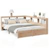 Bookcase Bed 150x200 cm Solid Pine - Stylish & Functional