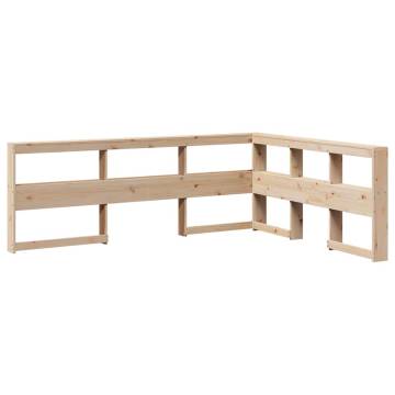 Bookcase Bed 150x200 cm Solid Pine - Stylish & Functional