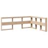 Bookcase Bed 150x200 cm Solid Pine - Stylish & Functional