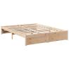 Bookcase Bed without Mattress 140x200 cm Solid Pine Wood