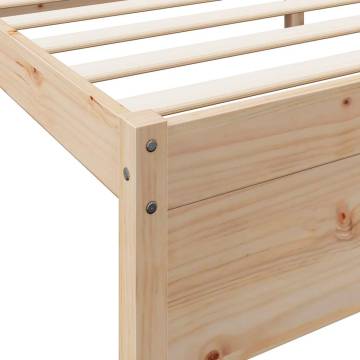 Bookcase Bed without Mattress 140x200 cm Solid Pine Wood