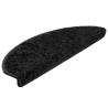 Stair Mats 20 pcs Black 65x21x4 cm - Non-Slip & Washable