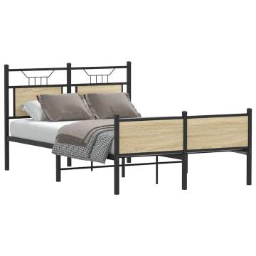 Sonoma Oak Bed Frame 120x200 cm - Stylish & Durable