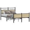  Bed Frame without Mattress Sonoma Oak 120x200 cm Engineered Wood Colour sonoma oak Size 120 x 200 cm Model with headboard & high footboard 