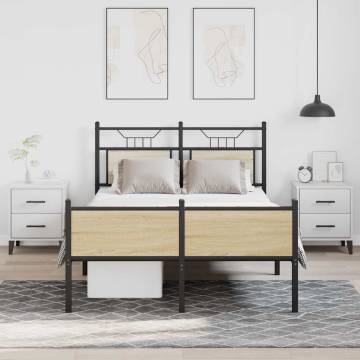 Sonoma Oak Bed Frame 120x200 cm - Stylish & Durable