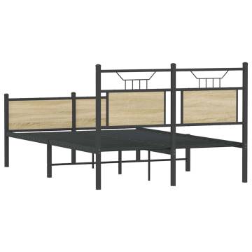 Sonoma Oak Bed Frame 120x200 cm - Stylish & Durable