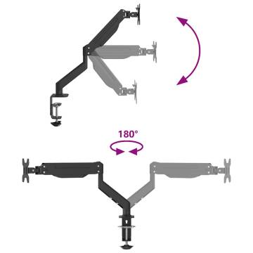 Single Monitor Arm for 27 Inch Screen - Space Saving & Adjustable