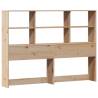 Bookcase Bed without Mattress 120x190 cm | Solid Pinewood Frame