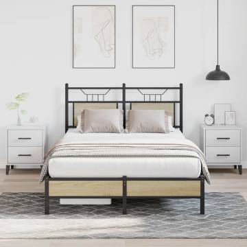 Sonoma Oak Bed Frame 120x200 cm - Durable & Stylish