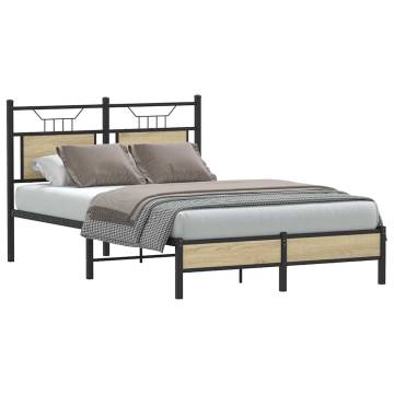 Sonoma Oak Bed Frame 120x200 cm - Durable & Stylish