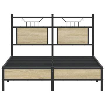 Sonoma Oak Bed Frame 120x200 cm - Durable & Stylish