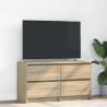  TV Cabinet Sonoma Oak 100x35x54 cm Engineered Wood Colour sonoma oak Quantity in Package 1 Width 100 cm (4 drawers) 