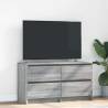  TV Cabinet Grey Sonoma 100x35x54 cm Engineered Wood Colour grey sonoma Quantity in Package 1 Width 100 cm (4 drawers) 