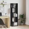 Book Cabinet Room Divider - Black Oak, 45x24x159 cm