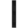 Book Cabinet Room Divider - Black Oak, 45x24x159 cm