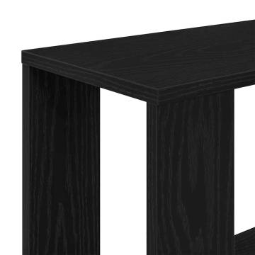 Book Cabinet Room Divider - Black Oak, 45x24x159 cm