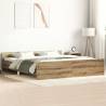  Bed Frame without Mattress Artisan Oak 180x200cm Engineered Wood Colour artisan oak Size 180 x 200 cm 