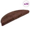  Stair Mats 20 pcs Brown 56x17x3 cm Colour brown Size 56 x 17 x 3 cm Quantity in Package 20 