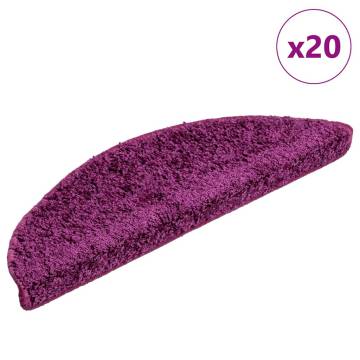 Violet Stair Mats 20 Pcs - Non-Slip & Washable | HiPoMarket