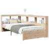 Bookcase Bed 75x190 cm Solid Wood Pine - Hipomarket