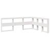 Bookcase Bed without Mattress - White Pine 135x190 cm | HipoMarket