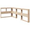 Bookcase Bed 100x200 cm | Solid Wood Pine Frame