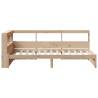 Bookcase Bed 100x200 cm | Solid Wood Pine Frame