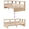 Bookcase Bed 100x200 cm | Solid Wood Pine Frame