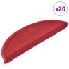  Stair Mats 20 pcs Bordeaux Red 56x17x3 cm Colour bordeaux red Size 56 x 17 x 3 cm Quantity in Package 20 