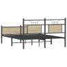 Sonoma Oak Bed Frame 140x190 cm - Stylish Storage Solution