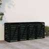 Quadruple Wheelie Bin Storage | Solid Pine Wood - Black